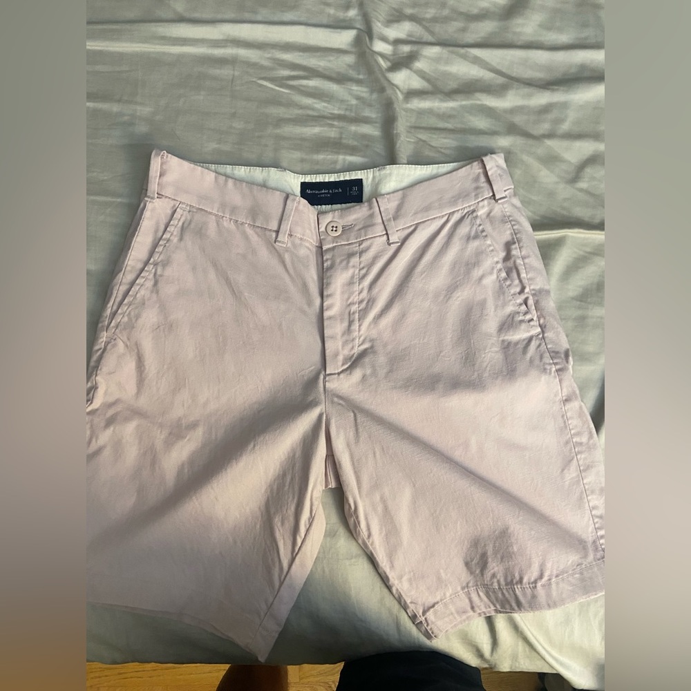 Abercrombie & Fitch Light Pink Stretch Shorts, 31 W